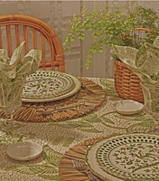 Butterfly Batik Round Tablecloth, 132"