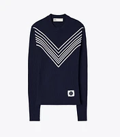 Chevron Viscose Sweater