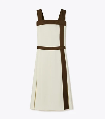 Colorblock Satin Dress