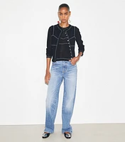Cotton And Nylon Mesh Top