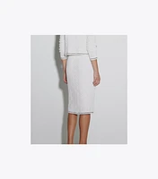 Cotton Logo Lace Cardigan