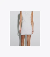 Cotton Pointelle Knitted Tank Dress