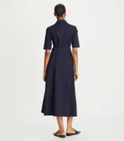 Cotton Poplin Wrap Shirtdress