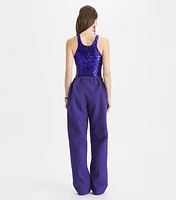 Cotton Wide Leg Pants
