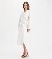 Cotton Wrap Dress