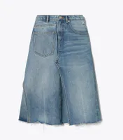 Deconstructed Denim Skirt