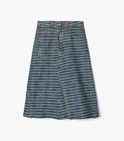 Deconstructed Denim Skirt