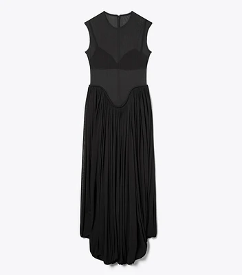 Draped Jersey Dress