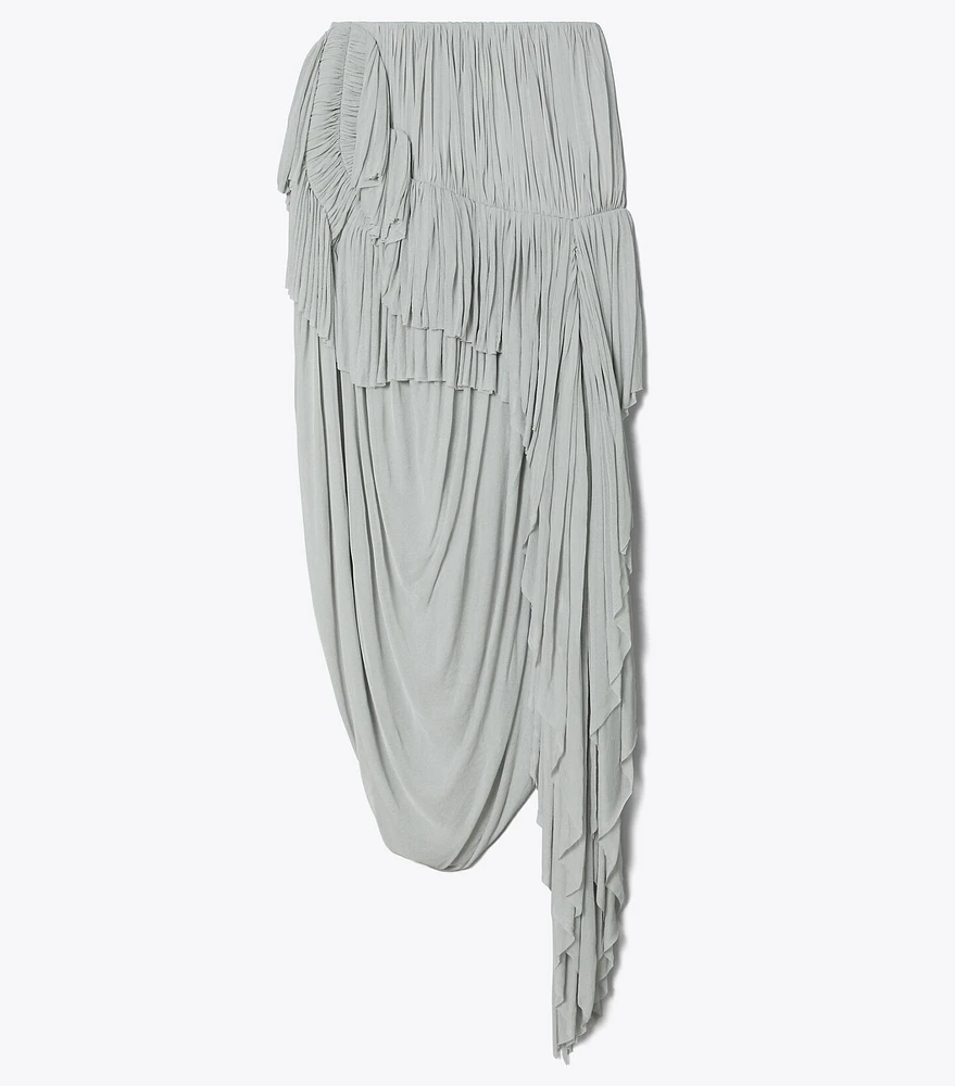Draped Jersey Skirt