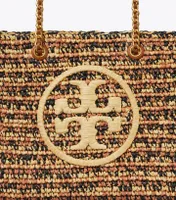 Ella Raffia Small Chain Tote 