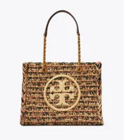 Ella Raffia Small Chain Tote 