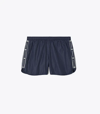 Embroidered Logo Nylon Short