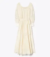 Embroidered Poplin Dress