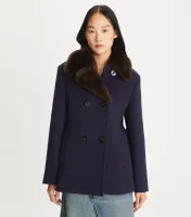 Flannel Peacoat