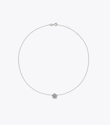 Guilloche Flower Pendant