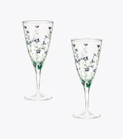 Jolie Fleur Champagne Glass, Set of 2