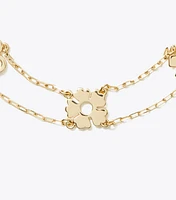 Kira Clover Double-Strand Bracelet