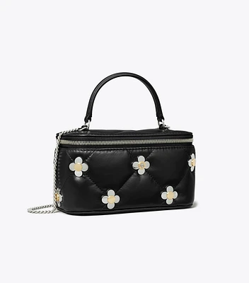 Kira Diamond Quilt Clover Vanity Case