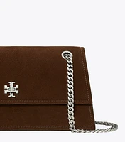 Kira Turnlock Suede Shoulder Bag
