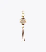 Leather Kira Tassel Key Ring