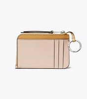 Leather Zip Card Case