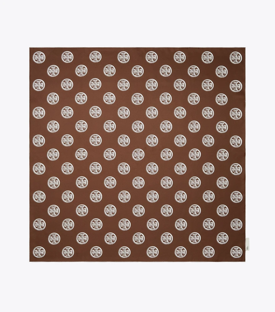 Medallion Logo Silk Square Scarf