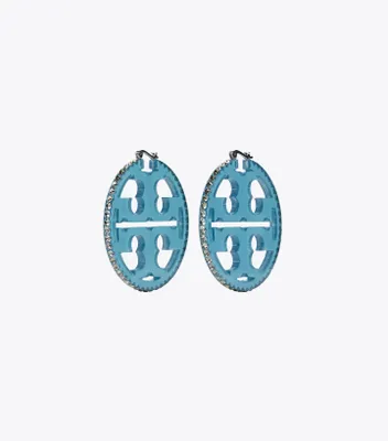 Miller Crystal Resin Hoop Earring