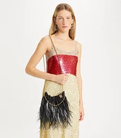 Mini Fleming Feather Hobo Bag