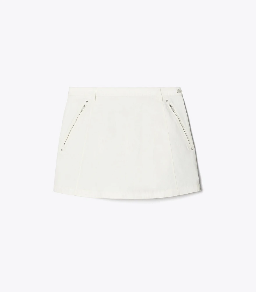 Nylon Twill Skirt