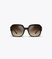 Oversized Square Logo Sunglasses