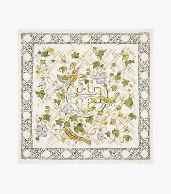 Painted Silk Square Scarf
