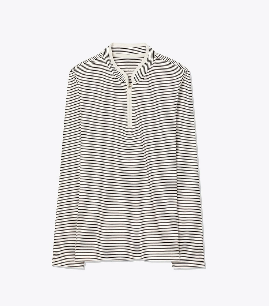 Performance Striped Half-Zip Pullover