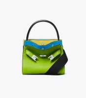 Petite Lee Radziwill Pebbled Double Bag