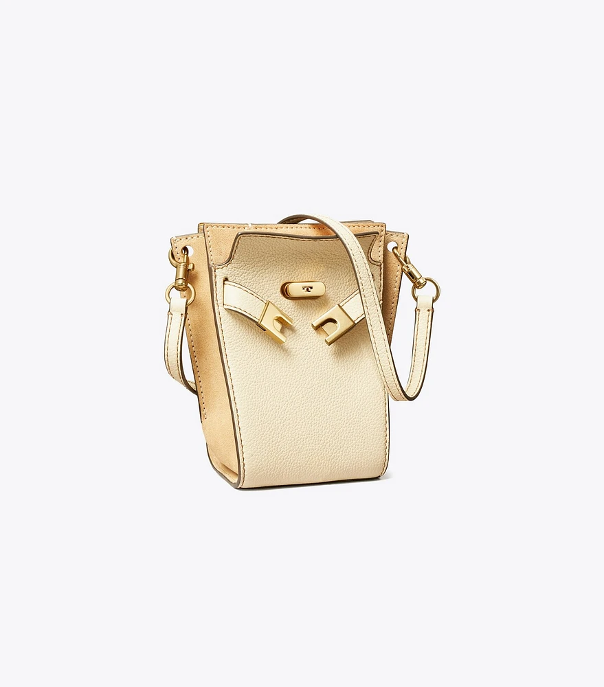 Petite Lee Radziwill Pebbled Double Bucket