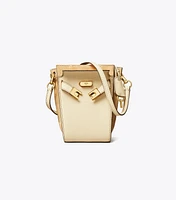 Petite Lee Radziwill Pebbled Double Bucket