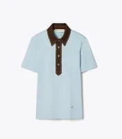Pick Stitch Contrast Collar Polo