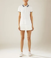 Pleated-Hem Tennis Skirt