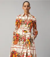 Printed Broderie Anglaise Painter's Dress