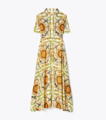 Printed Cotton Shirtdress