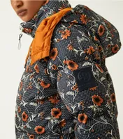 Printed Hooded Down Jacket