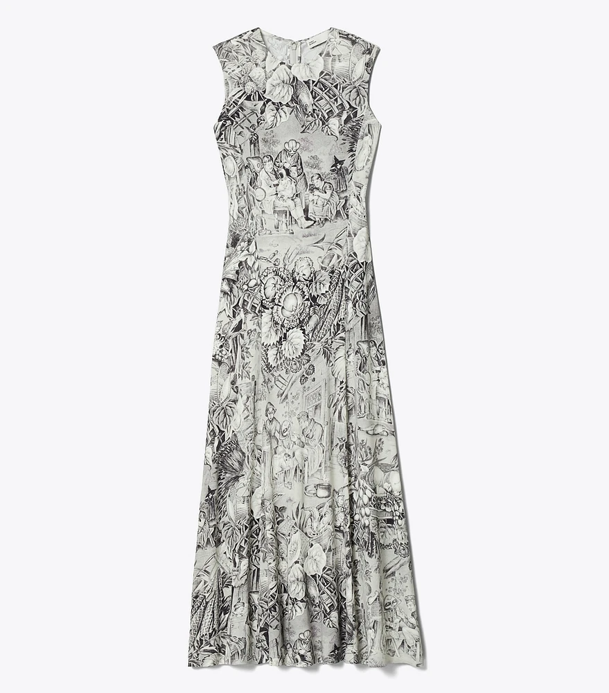 Printed Jersey Dress