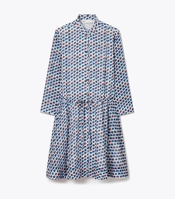 Printed Mini Shirtdress