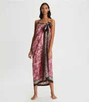 Printed Oversized Silk Square Scarf