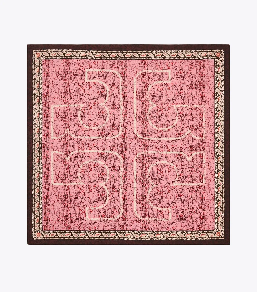 Printed Oversized Silk Square Scarf