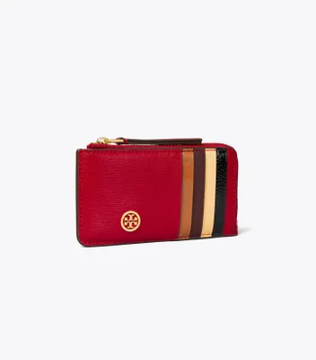 Robinson Colorblock Top-Zip Card Case
