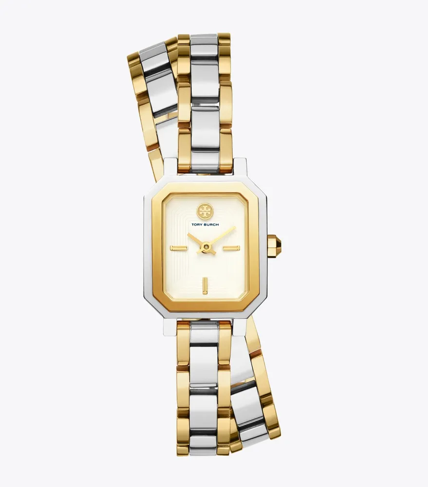 Robinson Mini Watch, Two-Tone Gold/Stainless Steel