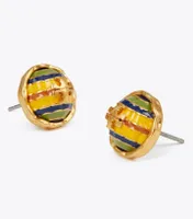 Roxanne Circle-Stud Earring