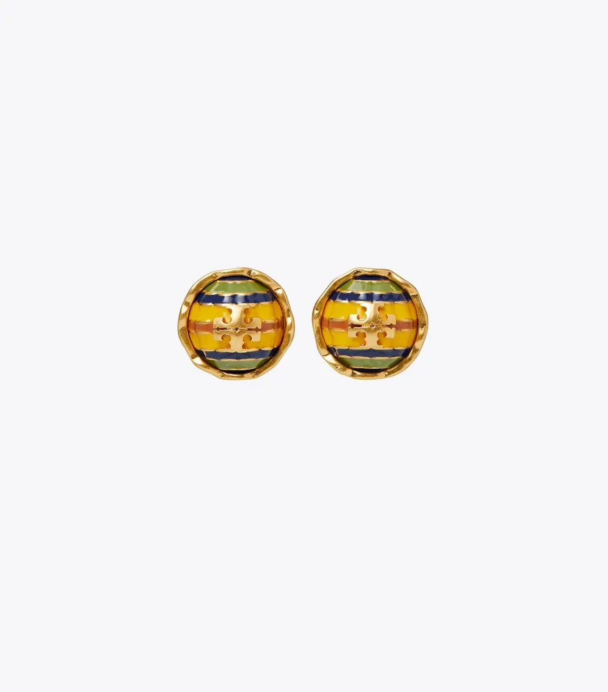 Roxanne Circle-Stud Earring