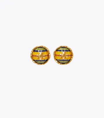 Roxanne Circle-Stud Earring