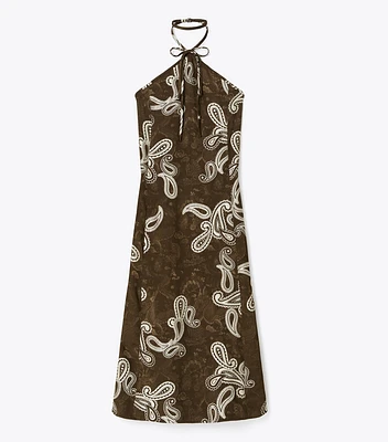 Satin Halter Dress